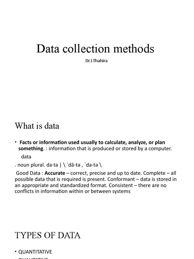 2 Data Collection Methods | PDF | Level Of Measurement | Databases