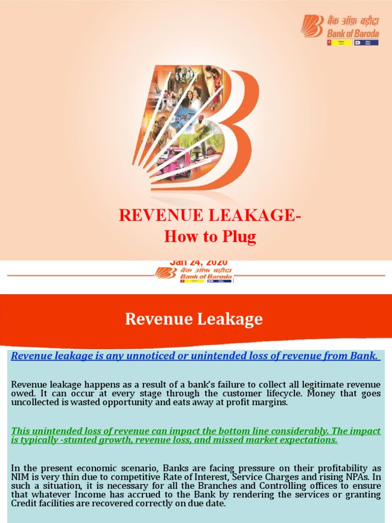 Revenue LeakageHow To Plug PDF Loans Mortgage Loan