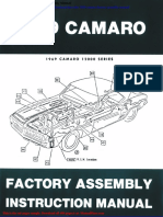 Chevrolet 1969 Camaro Factory Assembly Manual