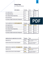 XU Full Time Study Fees 2023