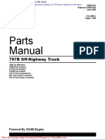 Caterpillar Cat 797b Parts Catalogue For The Truck