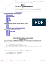 BMW Manufacturer Codes and Description