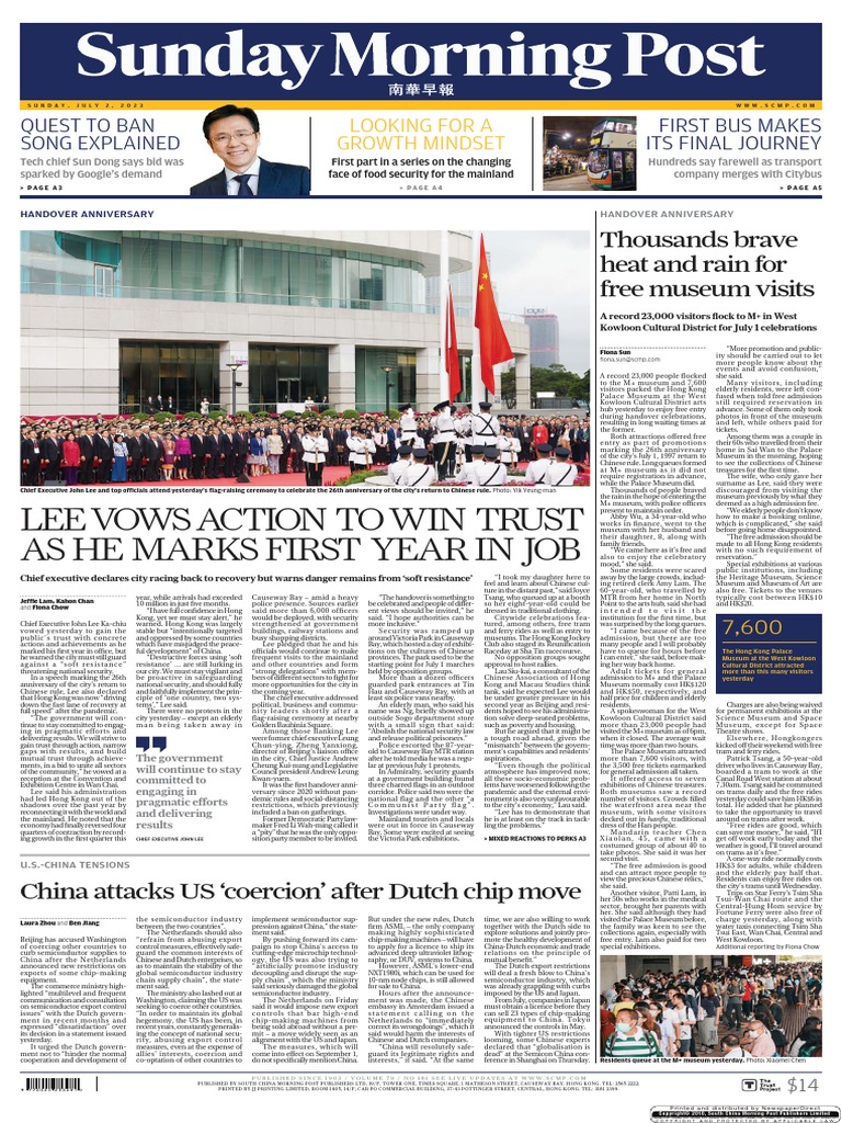 South China Morning Post (2023!07!02 | PDF | Pearl River Delta.