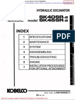 Kobelco Sk40sr Sk45sr 2 Hydraulic Excavator Book Code No S5ph0002e