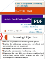 Advance Cost MGMT Chapter Two