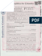 Escritura de Acalaracion 1303 de 2020