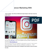 Clever Influencer Marketing With Instagram - DG