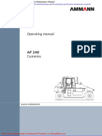 Ammann Ap240 Operating Specification Maintenance Manual