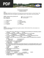 4TH Quarter Exam in Aquaculture 8