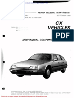 Citroen CX Repair Manual 1988