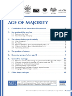 Age of Majority in Namibia