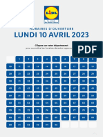 Ouverture Supermarches - 10 Avril 2023