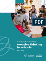 A Field Guide To Assessing Creative Thinking in Schools - March2022