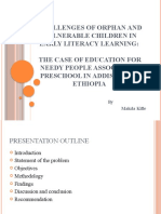 1 Challenges of Orphan and Vulnerable Children in Early Literacy
