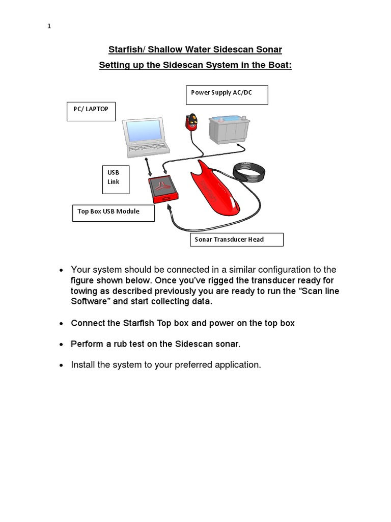 Starfish Setup Method Pdf Sonar Manufactured Goods