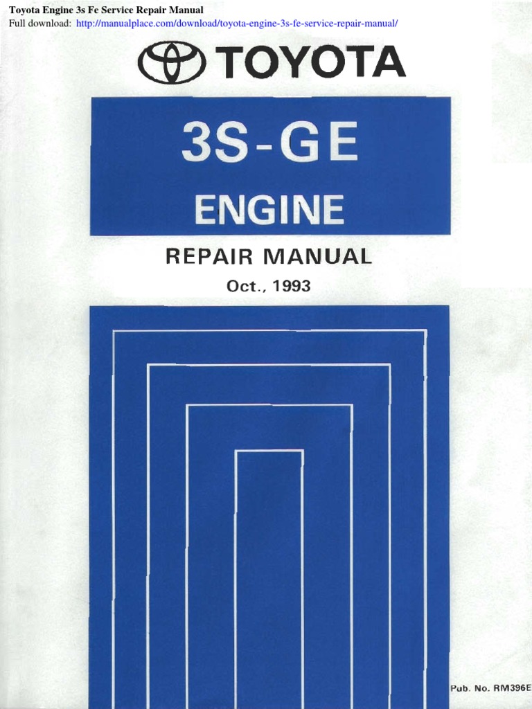 Toyota Engine 3s Fe Service Repair Manual | PDF