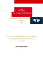 La Violación de Los Derechos Laborales