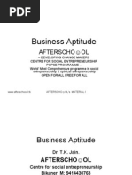 Business Aptitude Test 8 Sept