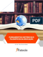 Fundamentos HistÃ Ricos e FilosÃ Ficos