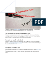 Consent in Medical Field - The Complexity of