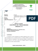 Gestion de Tresorerie 2023 l3 s5 Element N 1e