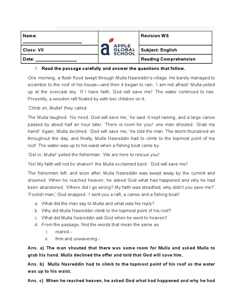 Reading Skills Practice | PDF