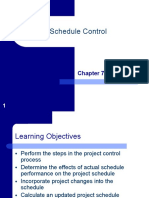 Chapter 7. Schedule Control