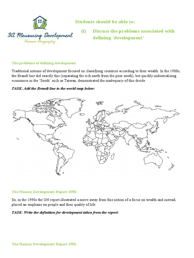 3A Measuring Development | PDF | Human Development Index | Economies