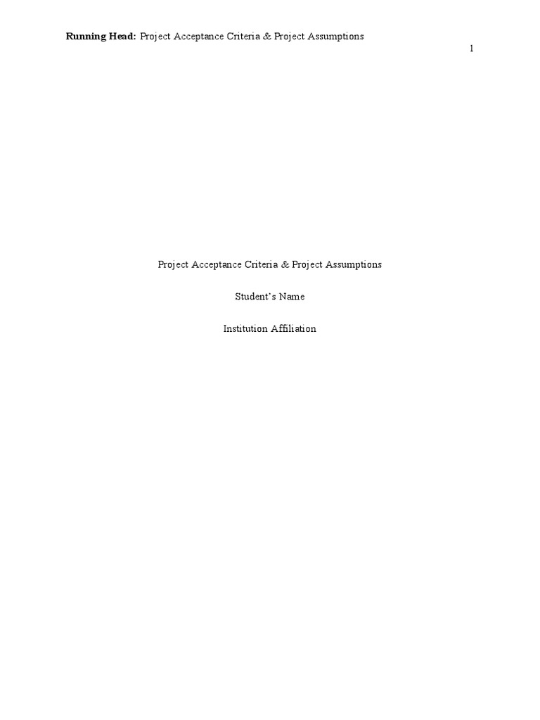Project Acceptance Criteria PDF
