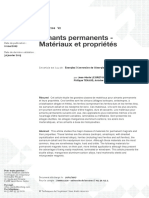 Aimants Permanents - Matériaux Et Propriétés: Réf.: D2100 V2