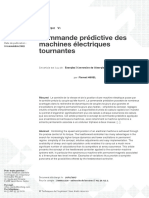 Commande Prédictive Des Machines Électriques Tournantes: Réf.: D2901 V1