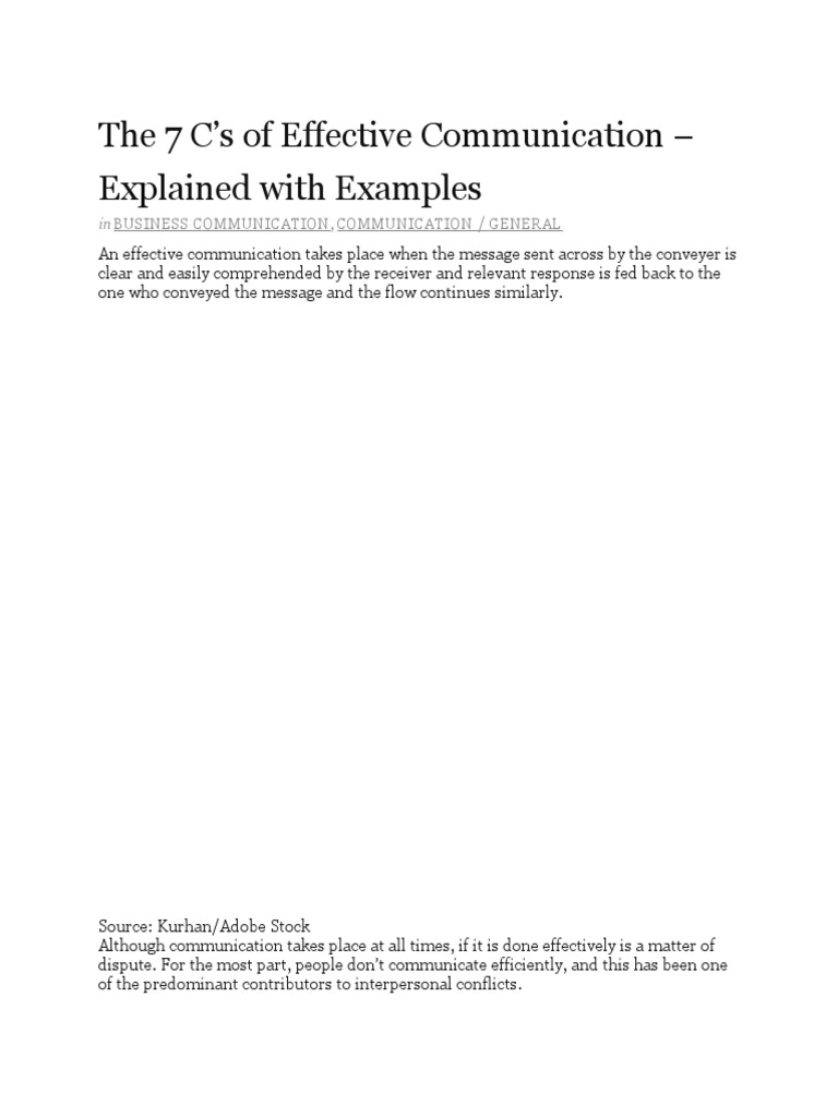 Effective Communication Masterclass Resources | PDF