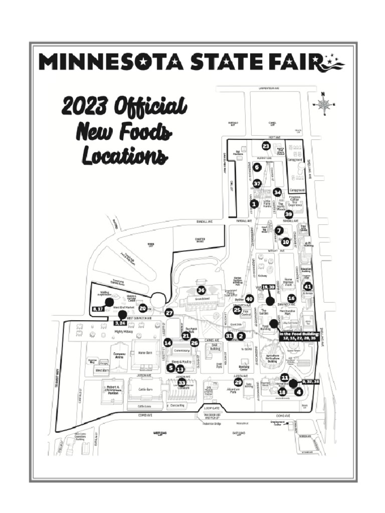 New Food Map 2023 Minnesota State Fair PDF