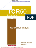 Takeuchi Dump Carrier Tcr50cs2e000 Workshop Manual
