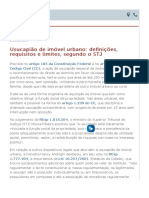 STJ- requisitos e limites da usucapião de imóvel urbano