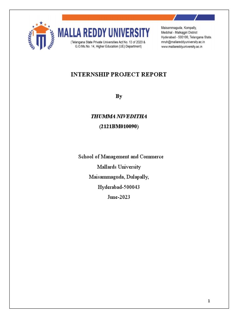 Internship Project Report-10th June | PDF | Recruitment | Résumé