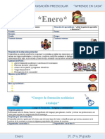 Enero : Editorial MD Planeación Preescolar "Aprende en Casa"