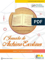 Resumenes. I Jornada de Archivos Escolares