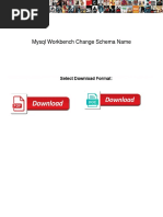 Mysql Workbench Change Schema Name