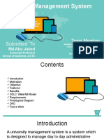 University MIS System Presentation MIS Group Presentation On 18112022