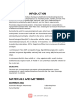 Feed Analysis Procedures