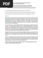 Guidelines For Safe Cable Crossing Over A Pipeline