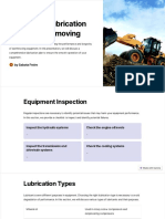 Equipment Lubrication Plan For Earthmoving