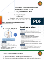 30 Maret - Materi 1 - Materi Identifikasi Risiko Bahaya Potensial PAK Dan KAK (Orientasi K3 Perkantoran)