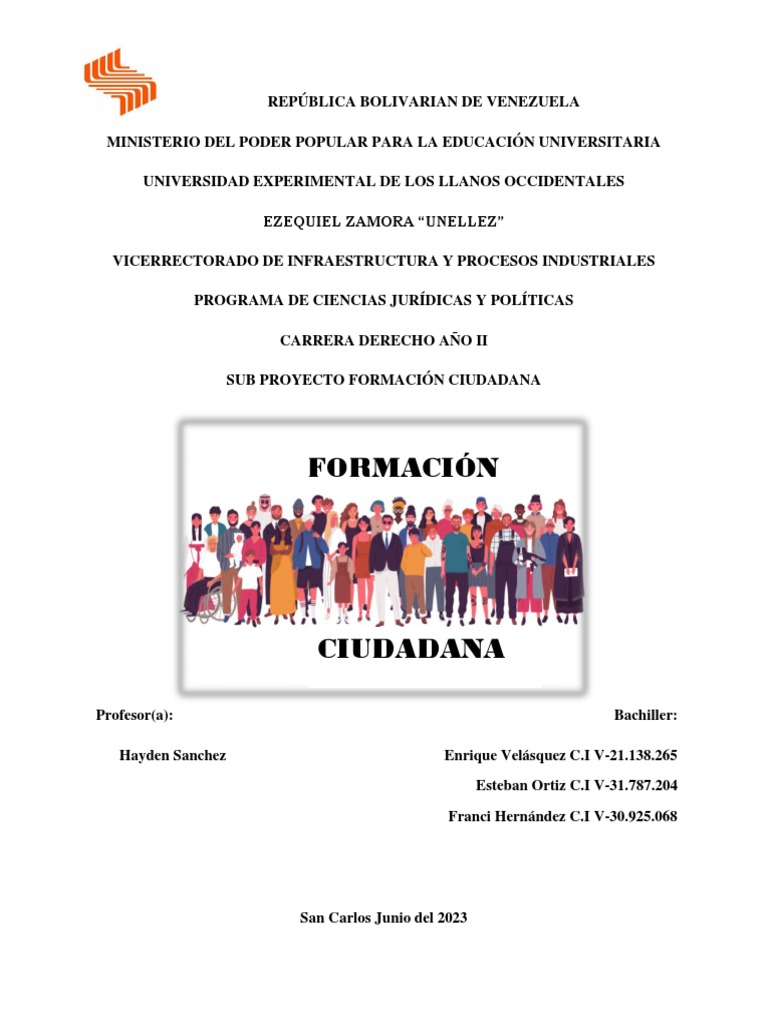 Tipos de Formación Ciudadana en Venezuela | PDF | Participación pública ...