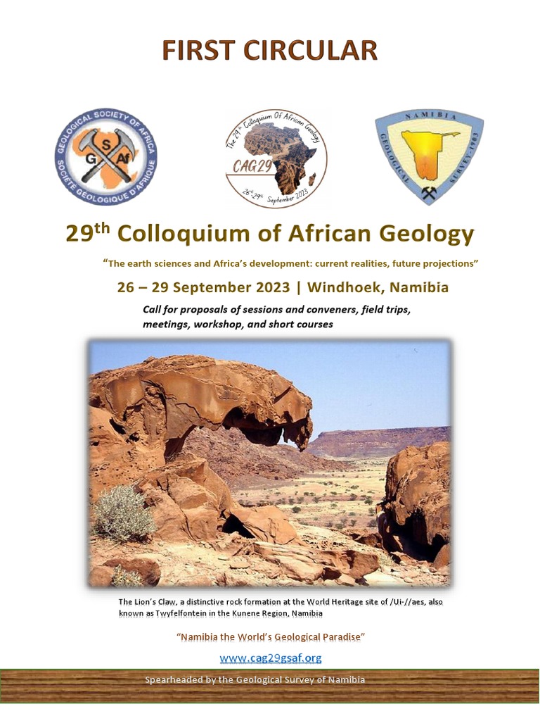 African Geology Colloquium 2023 | PDF