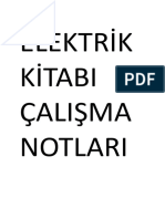 Elektri̇k Ki̇tabi Çalişma Notlari