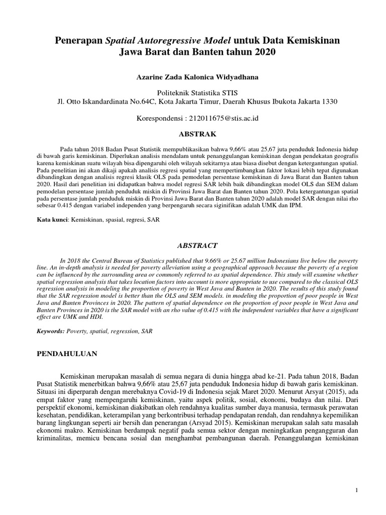 Analisis data spasial pdf