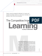 The Competitive Imperative of Learning