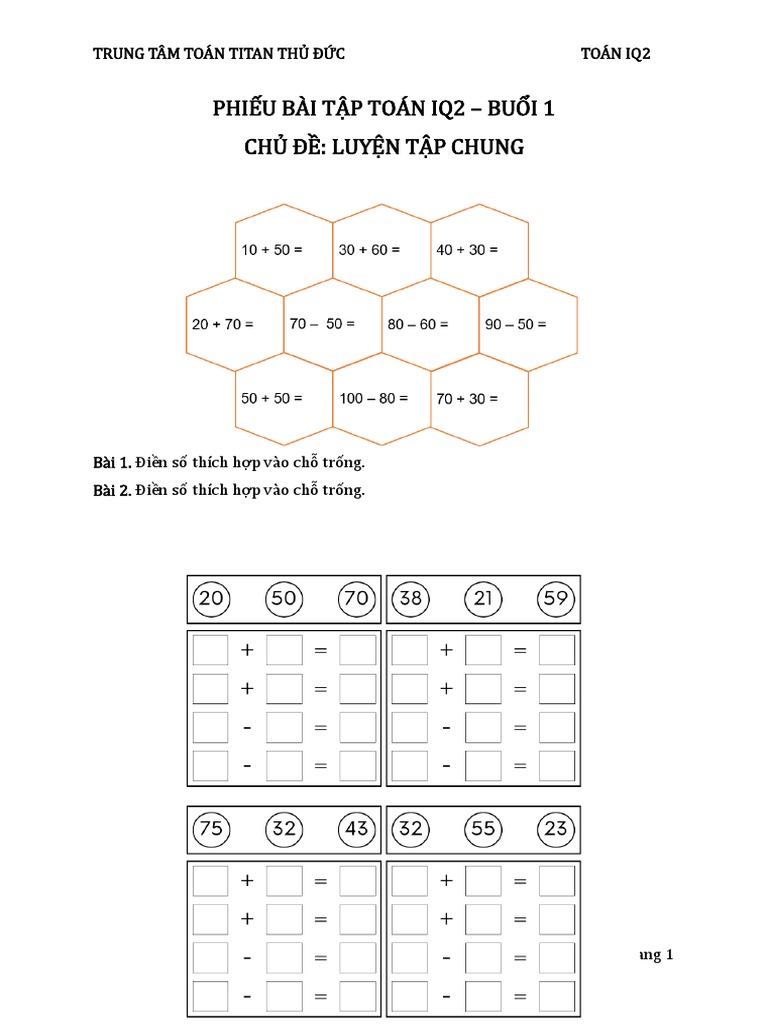 TĐ PBT IQ2 HK0 Tuan04 LuyenTapChung | PDF